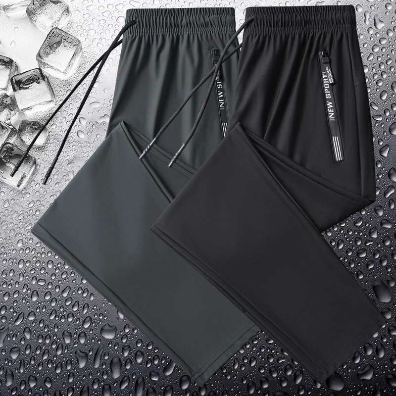 Pants Men's Summer New Style Ice Silk Pants Thin Cropped Pants Korean Trend Loose Straight Men Trousers Versatile Tracksuit Men
Pants Men's Summer New Style Ice Silk Pants Thin Cropped Pants Korean Trend Loose Straight Men Trousers Versatile Tracksuit Men