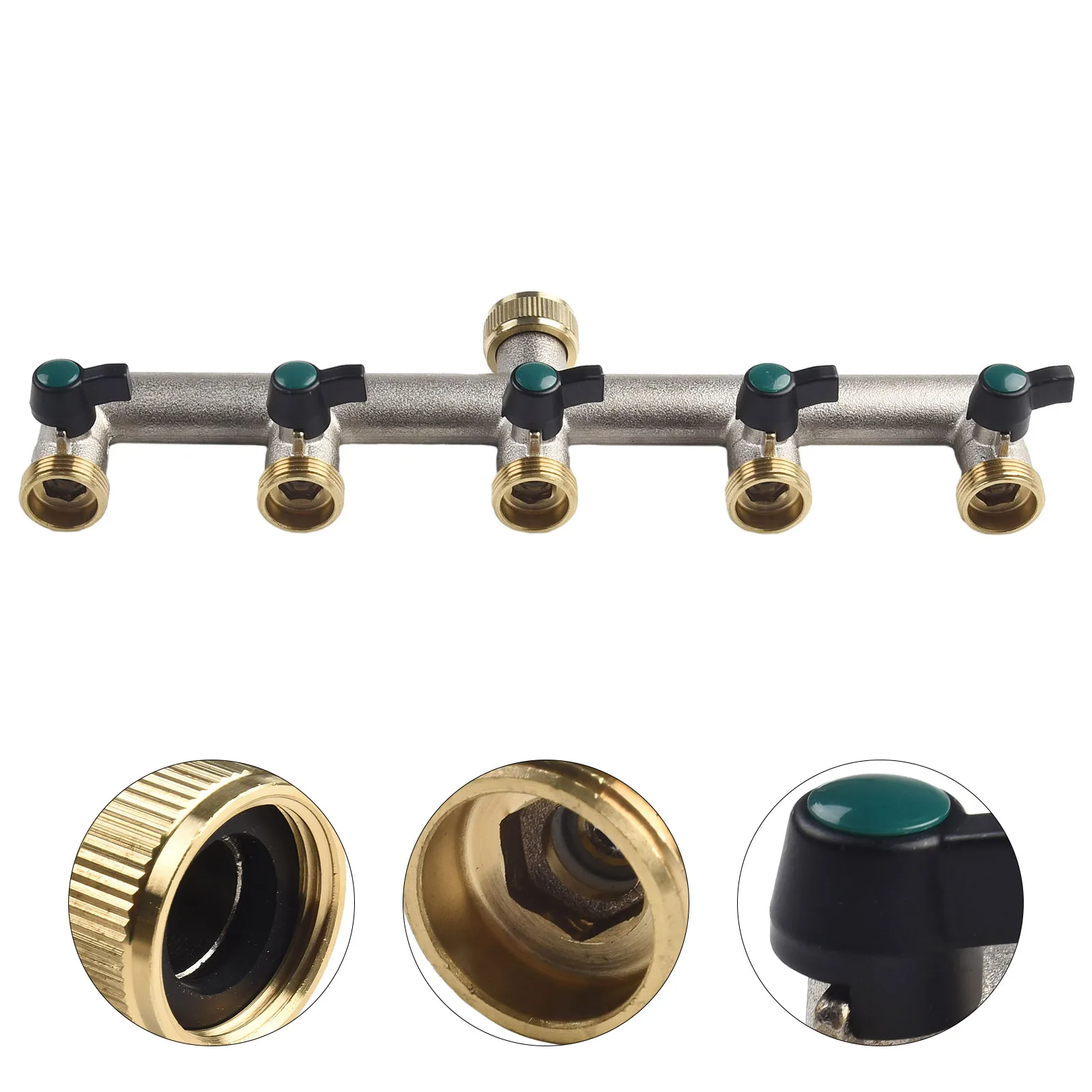 Water Distributor 5-way Distributor None 0 - 10 Bar 0 - 90°C 1pcs 3/4 Inch 308x85x50mm 5-way Brass Distributor
Water Distributor 5-way Distributor None 0 - 10 Bar 0 - 90°C 1pcs 3/4 Inch 308x85x50mm 5-way Brass Distributor