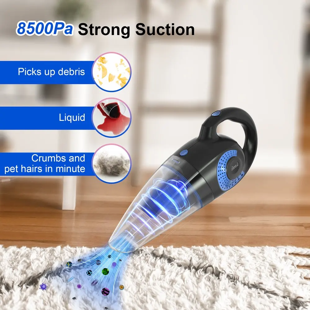 INSE H5 Car Vacuum Cleaner Wet and Dry Lightweight Rechargeable Handy Vacuum for Car Pet Hair Household Appliance
INSE H5 Car Vacuum Cleaner Wet and Dry Lightweight Rechargeable Handy Vacuum for Car Pet Hair Household Appliance