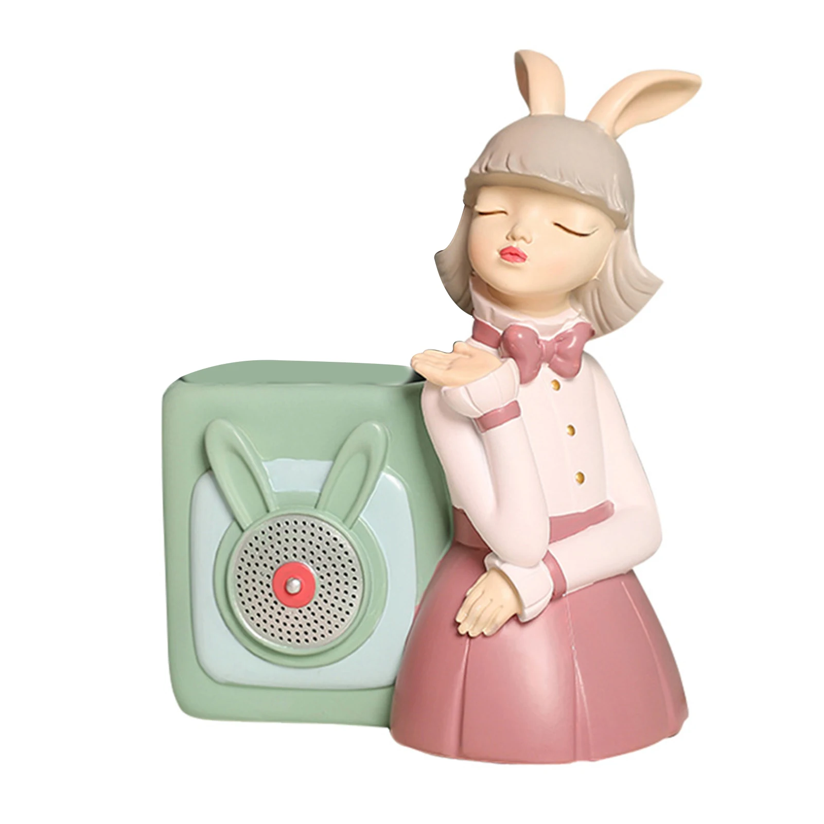 Animal Pencil Holder Cute Rabbit Girl Creatives Cosmetics Organizer Multipurpose Desktop Decor Statue Home Ornaments
Animal Pencil Holder Cute Rabbit Girl Creatives Cosmetics Organizer Multipurpose Desktop Decor Statue Home Ornaments