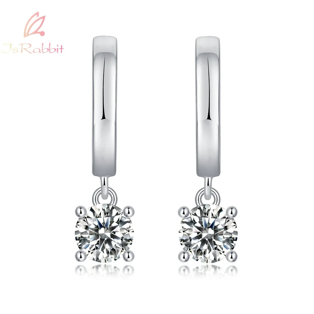 IsRabbit 18K Gold Plated Top 925 Sterling Silver All GRA Moissanite Diamond Hoop Earrings for Women Engagement Gift Fine Jewelry
IsRabbit 18K Gold Plated Top 925 Sterling Silver All GRA Moissanite Diamond Hoop Earrings for Women Engagement Gift Fine Jewelry
