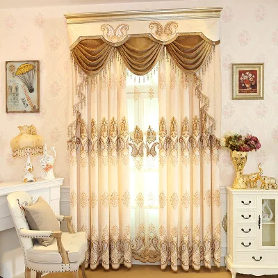 European Style Chenille Chili Water Soluble Blackout Fabric Embroidered Curtains for Living Room Villa Curtain and Valance
European Style Chenille Chili Water Soluble Blackout Fabric Embroidered Curtains for Living Room Villa Curtain and Valance