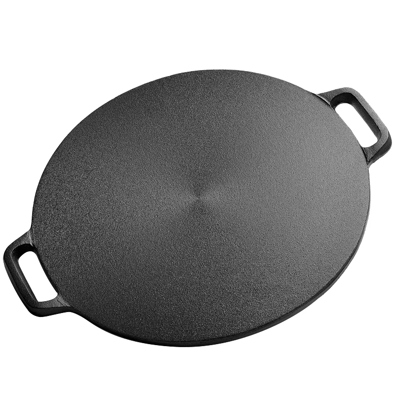 

28/30/32/34/37cm Thick Cast Iron Pan Pancake Pan Uncoated Non-stick Pots and Pans Healthy Pig Iron Frying Pan Household Skillet