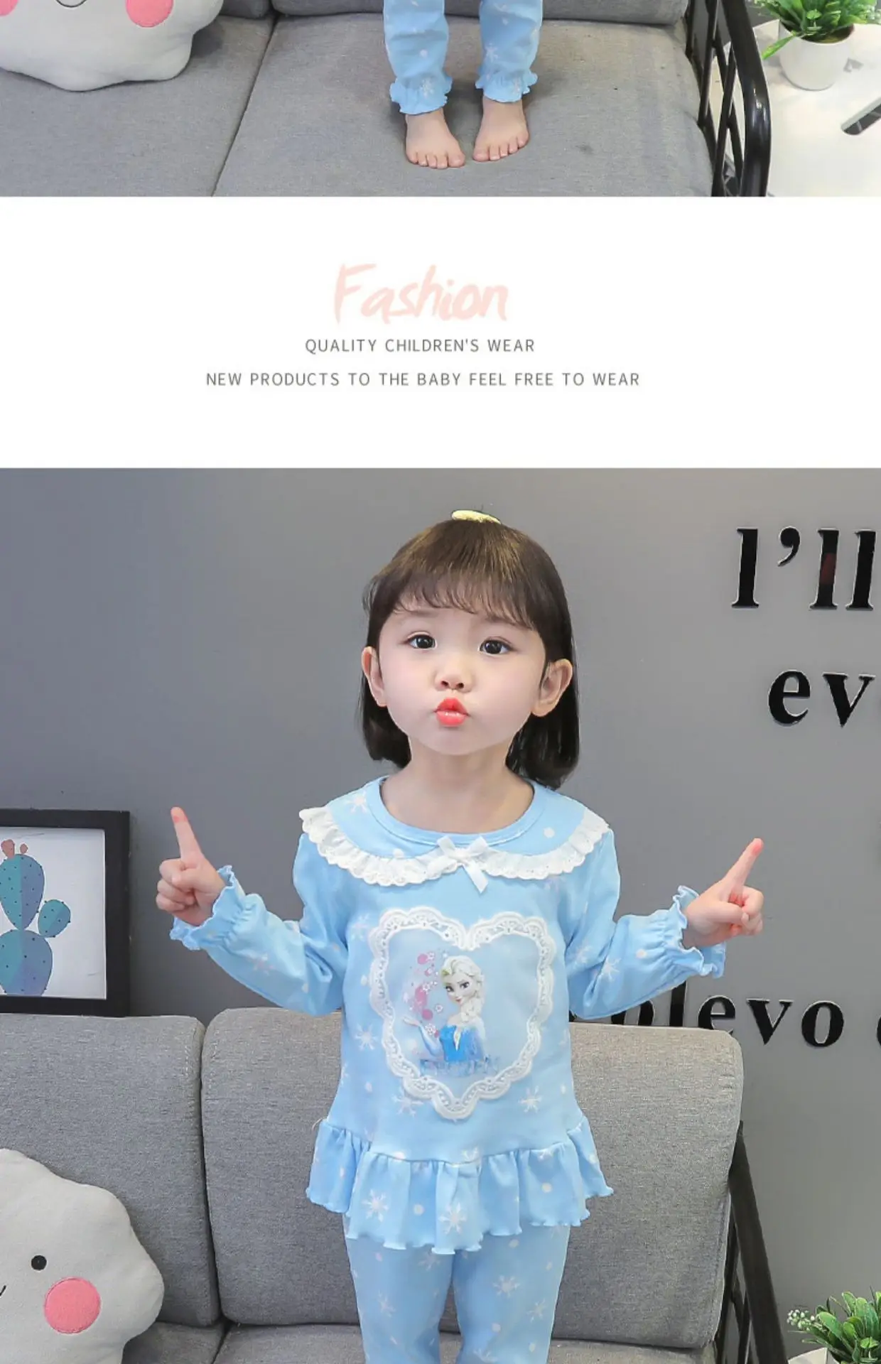 Girls Frozen Pajamas Kids Anna Elsa Cartoon Long Sleeve Clothing Set Baby Girls Casual Home Sleepwear Clothing Nightgown Suit Girls Frozen Pajamas Kids Anna Elsa Cartoon Long Sleeve Clothing Set Baby Girls Casual Home Sleepwear Clothing Nightgown Suit