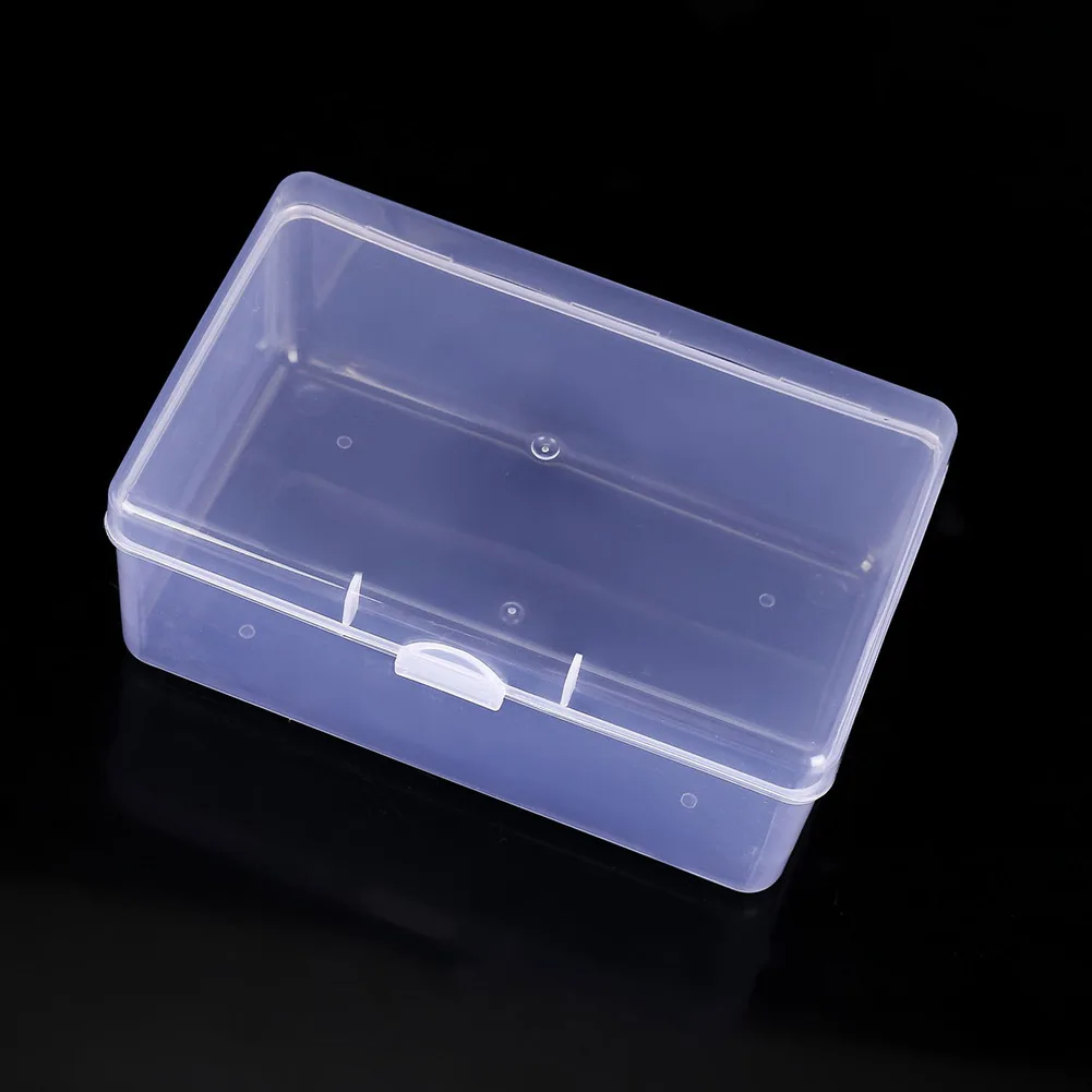 

Cosmetics Puff Case Storage Box Part Plastic Puff Rectangle Dustproof Earrings Replacement Tool Transparent Accessory