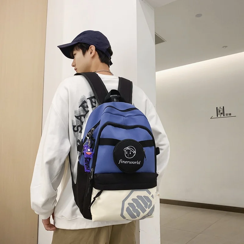 TRAVEASY Campus Unisex Students School Bag Korean Fashion Nylon Women Black Backpacks Preppy Men Casual Shoulder Bags Female
TRAVEASY Campus Unisex Students School Bag Korean Fashion Nylon Women Black Backpacks Preppy Men Casual Shoulder Bags Female