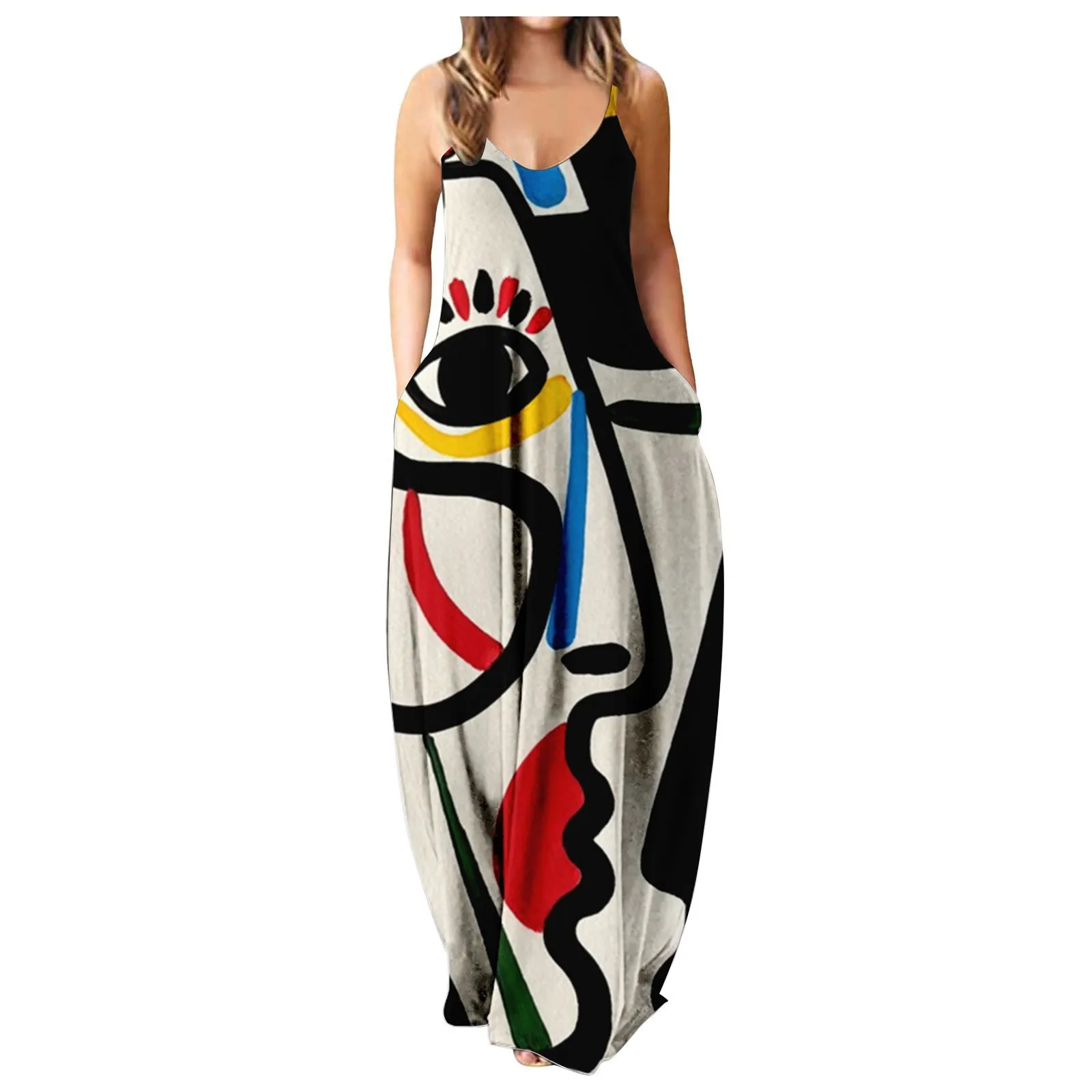 Women Casual Tie Dyed Print Drawstring Gradient Rendering Sling Long Dress Formal Occasion Dresses Loose Evening Dress Y2k
Women Casual Tie Dyed Print Drawstring Gradient Rendering Sling Long Dress Formal Occasion Dresses Loose Evening Dress Y2k