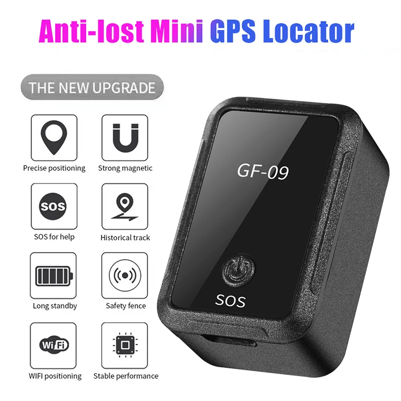 

GF 09 Mini Car Tracker Magnetic Car GPS Locator Anti-Lost Recording Tracking Device Can Voice Control Phone Wifi LBS with APP