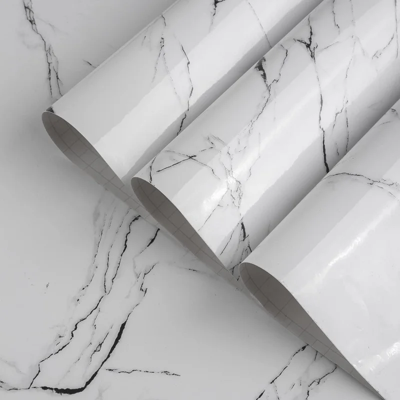 

Granite Wallpaper Peel Stick Glossy Thick Marble Contact Paper for Countertop Waterproof Oil Proof Self Adhesive Furniture PVC