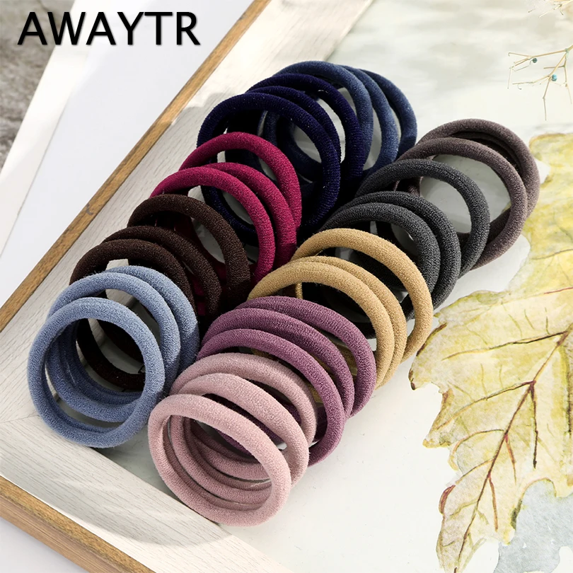 

AWAYTR 50PCS/Set Girls Hair Band Hairbands Hair Accessories For Woman Kids Ponytail Holder Elastic Scrunchies Rubber Bands