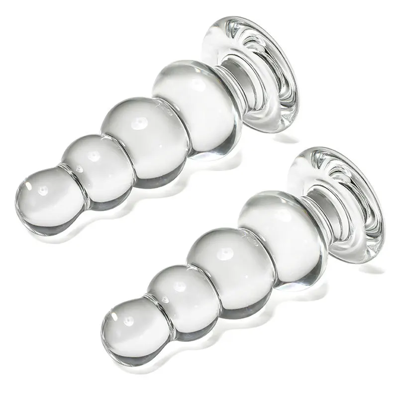 Erotic Pyrex Glass Dildo Anal Bead Butt Plug For Fetish Bdsm Bondage