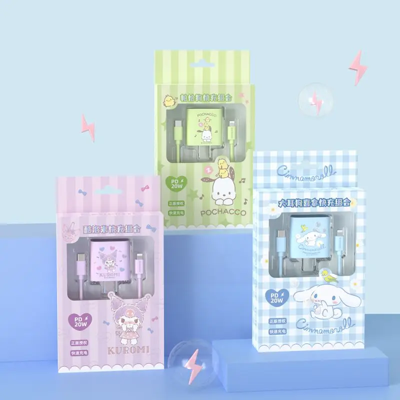 Kawaii Sanrio Cinnamoroll мультфильм милый Iphone Android 20W общий персонализированный Быстрая зарядка набор аксессуары 
Kawaii Sanrio Cinnamoroll мультфильм милый Iphone Android 20W общий персонализированный Быстрая зарядка набор аксессуары