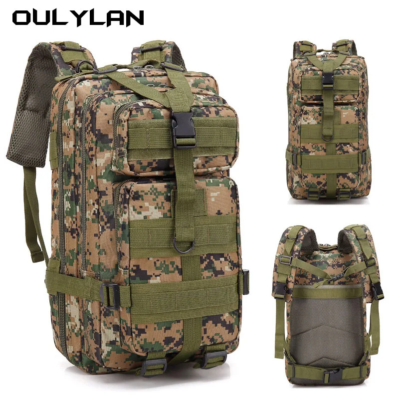 

Многофункциональный Военный камуфляжный рюкзак Oulaylan 3P на плечо для активного отдыха, альпинизма, тактический рюкзак