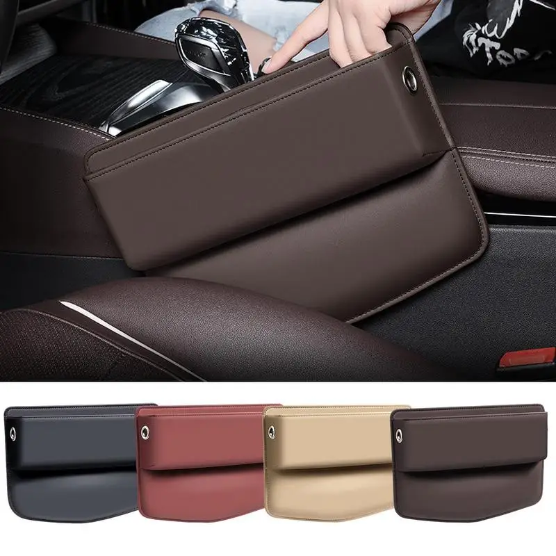 

Car Seat Storage Box Multifunctional Console Side Storage Organizer Seat Slit Gap Filler Auto Seat Crevice Organizer For Cars