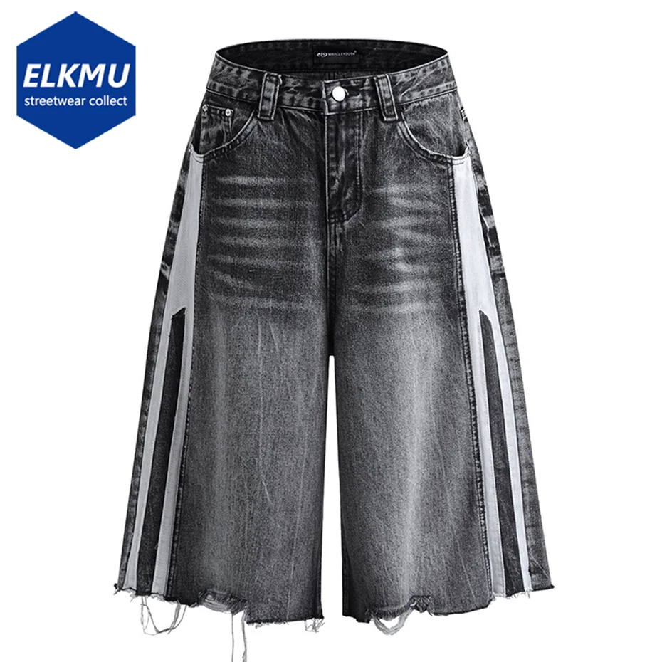 Черные Мешковатые джинсовые шорты с полосками по бокам, свободные джинсовые шорты для мужчин, стиль Харадзюку, хип-хоп, шорты в уличном стиле
Черные Мешковатые джинсовые шорты с полосками по бокам, свободные джинсовые шорты для мужчин, стиль Харадзюку, хип-хоп, шорты в уличном стиле