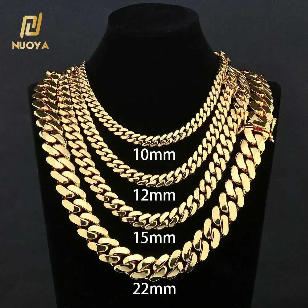 High Polished Cuban Chain for Men Women 18K Gold Plated 22mm Cuban Link Chain Necklace Hip Hop Jewelry 2 Mallzona S468e334a8b1a46fab5af57580103a7e6A High Polished Cuban Chain for Men Women 18K Gold Plated 22mm Cuban Link Chain Necklace Hip Hop Jewelry Mallzona