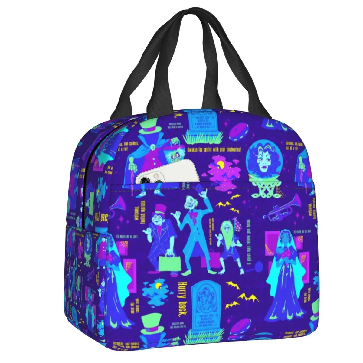 Happy Haunts Lunch Bag Haunted Mansion Halloween Ghost Thermal Insulated Cooler Bento Box For Women Kids School Picnic Food Bags
Happy Haunts Lunch Bag Haunted Mansion Halloween Ghost Thermal Insulated Cooler Bento Box For Women Kids School Picnic Food Bags