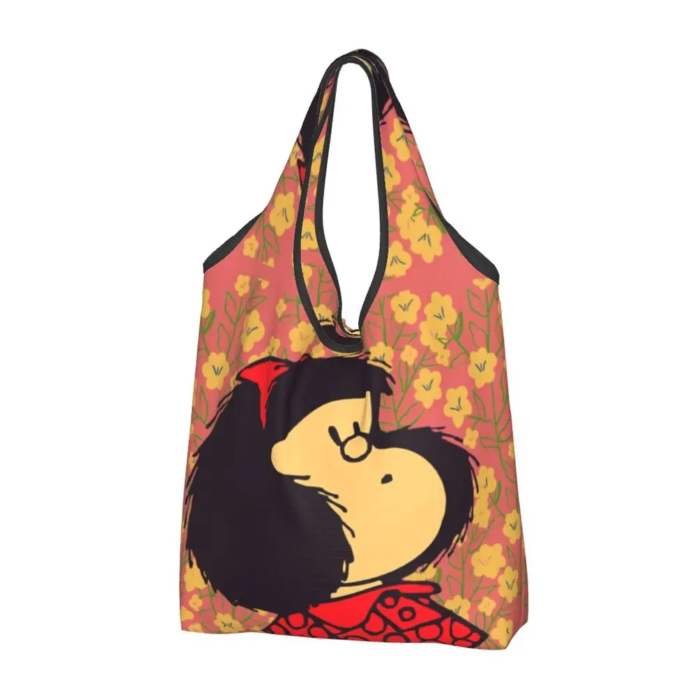 Custom Vintage Mafalda Manga Grocery Shopping Bag 113 S468fa04210134c018cc1d63f064eaf5ai