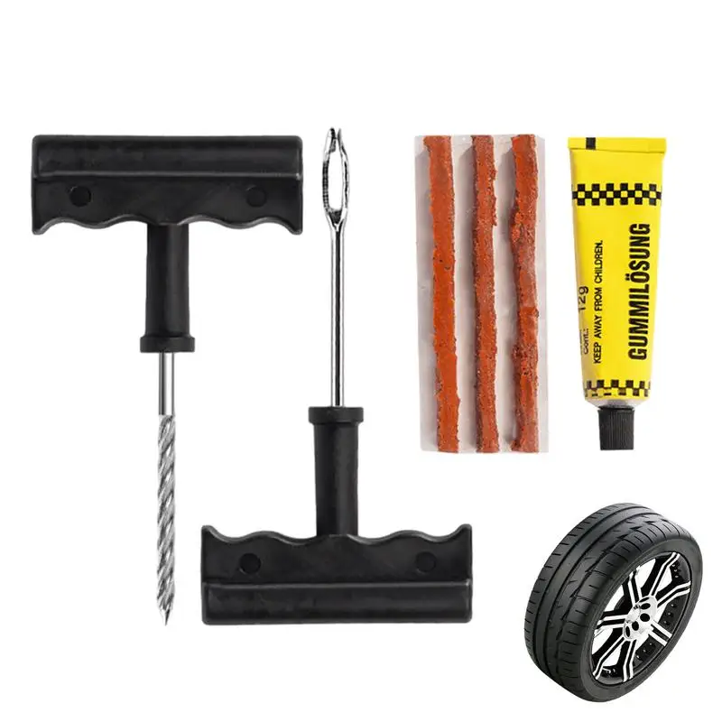 Car Tire Repair Kit 6pcs Studding Tool for Bike Motorcycle Spiral Reamer Rubber Tire Repair Strips Portable Tire Repair Tools
Car Tire Repair Kit 6pcs Studding Tool for Bike Motorcycle Spiral Reamer Rubber Tire Repair Strips Portable Tire Repair Tools