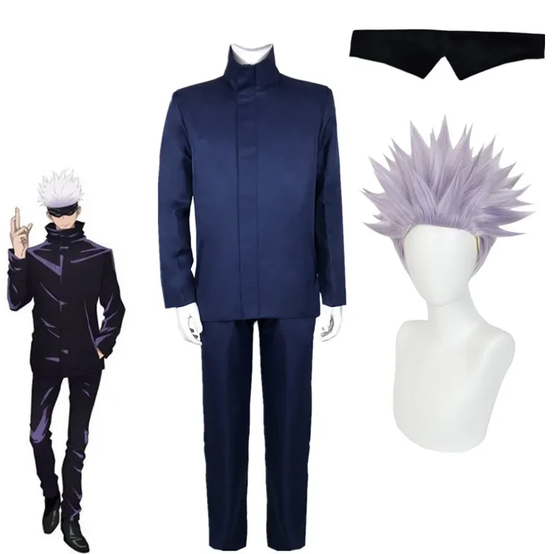 Anime Jujutsu Kaisen Gojo Satoru Cosplay Costumes Top Pants Halloween Party High School Uniform Set
Anime Jujutsu Kaisen Gojo Satoru Cosplay Costumes Top Pants Halloween Party High School Uniform Set