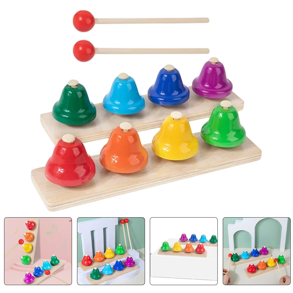 

Bell for Kids Music Percussion Instruments Musical Eight Tone Desk Toys Metal Teaching Bells