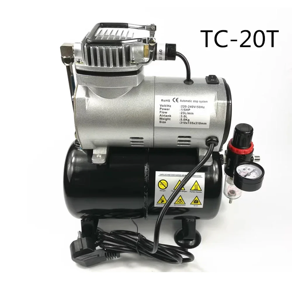 TC20T Small Air Compressor Silent Furniture Leather Repair Manicure Model Coloring Airbrush Air Pump
TC20T Small Air Compressor Silent Furniture Leather Repair Manicure Model Coloring Airbrush Air Pump