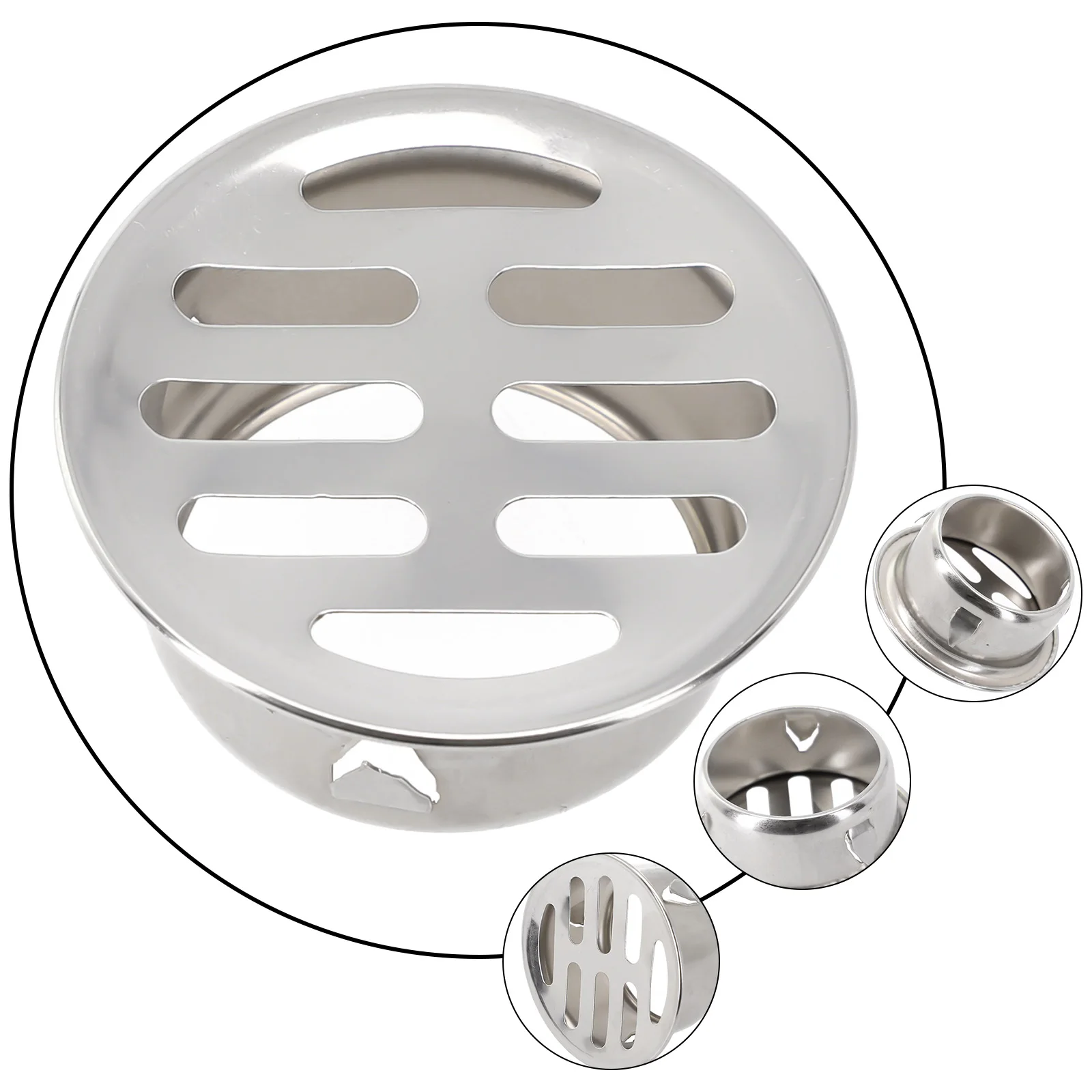 Cover Floor Drain Balcony Balcony Floor Drain Silver Deodorant Stainless Steel Exhaust Pipe End Hollow Design Outdoor
Cover Floor Drain Balcony Balcony Floor Drain Silver Deodorant Stainless Steel Exhaust Pipe End Hollow Design Outdoor