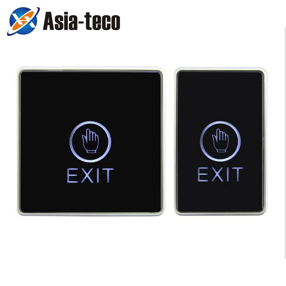 

86*50mm Backlight Push Touch Exit Button Infrared Contactless Door Release Switch for access Control System With LED Indicator