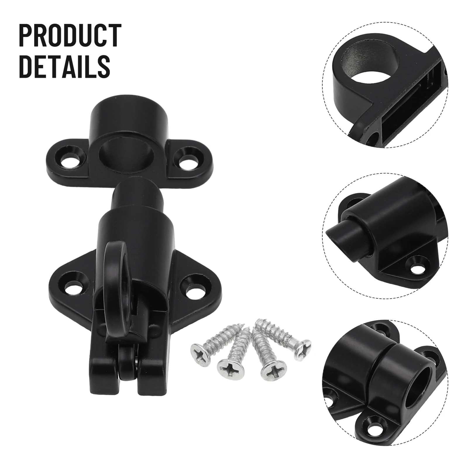 Bolt Spring Bounce Door Latch Lock Safe Black Aluminum W/ Screws Window Gate Security Pull Useful High quality
Bolt Spring Bounce Door Latch Lock Safe Black Aluminum W/ Screws Window Gate Security Pull Useful High quality