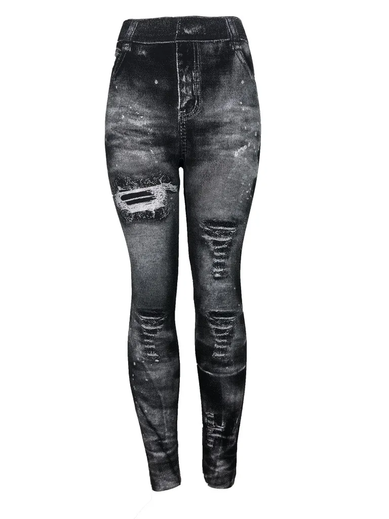 Casual Women's Pants 2023 Spring Fashion Faux Denim Print Leggings Skinny Tummy Butt Lifting Daily Skinny Long Female Pant
Casual Women's Pants 2023 Spring Fashion Faux Denim Print Leggings Skinny Tummy Butt Lifting Daily Skinny Long Female Pant