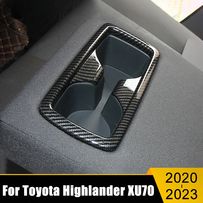 ABS Carbon Car Interior Rear Seat Water Cup Holder Cover Trim Stickers For Toyota Highlander XU70 2020 2021 2022 2023 Hybrid
ABS Carbon Car Interior Rear Seat Water Cup Holder Cover Trim Stickers For Toyota Highlander XU70 2020 2021 2022 2023 Hybrid