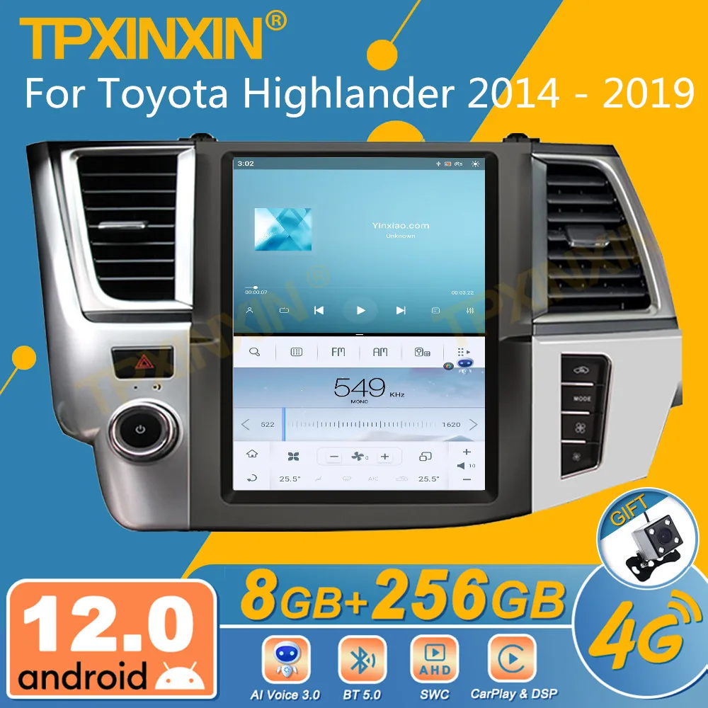 For Toyota Highlander 2014 - 2019 Android Car Radio Screen 2din Stereo Receiver Autoradio Multimedia Player Gps Navi Unit
For Toyota Highlander 2014 - 2019 Android Car Radio Screen 2din Stereo Receiver Autoradio Multimedia Player Gps Navi Unit