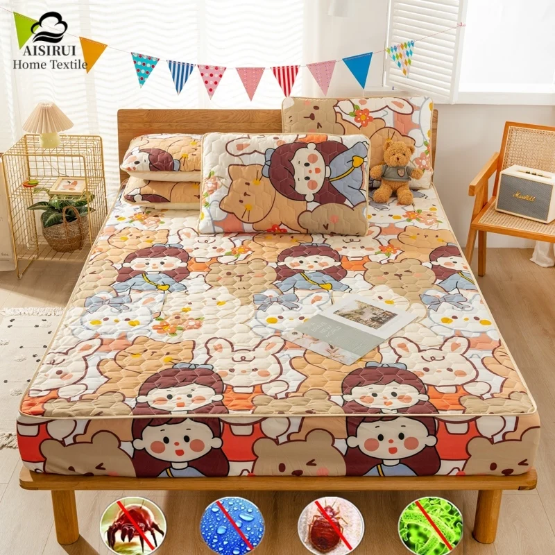 Cute Girl Thick Quilted Mattress Cover Protector with Elastic Band Anti Mite Fitted Bed Sheet Deep Pocket Bed Linen Cover Decor
Cute Girl Thick Quilted Mattress Cover Protector with Elastic Band Anti Mite Fitted Bed Sheet Deep Pocket Bed Linen Cover Decor