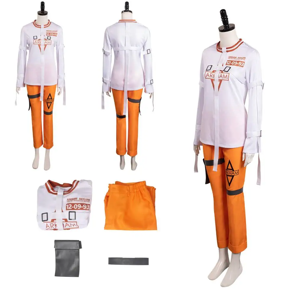 Quinzel Prisoner Uniform Cosplay Costume For Adult Women Fantasia Jacket Coat Pants Outfits Halloween Carnival Disguise Suit
Quinzel Prisoner Uniform Cosplay Costume For Adult Women Fantasia Jacket Coat Pants Outfits Halloween Carnival Disguise Suit