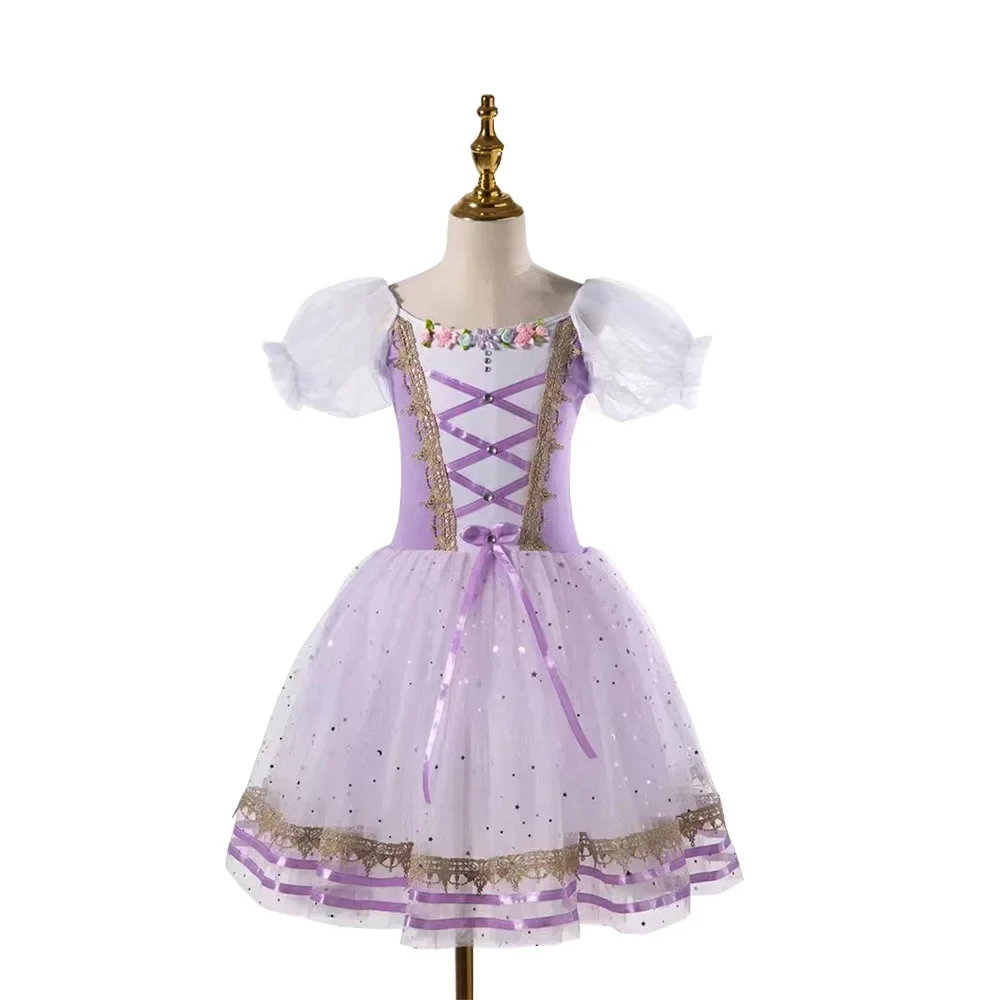 

Профессиональное детское романтическое балетное платье-пачка для девочек, платье для соревнований, балетное платье, детские костюмы балерины
