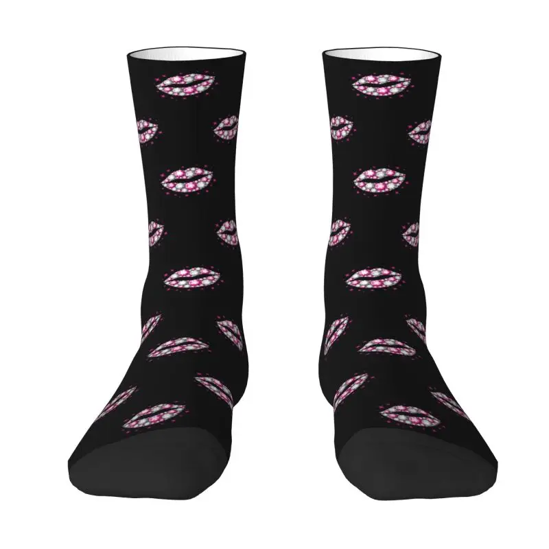 Cute Diamond Kiss Socks Men Women Warm 3D Printing Crystal Rhinestone Lips Basketball Sports Socks
Cute Diamond Kiss Socks Men Women Warm 3D Printing Crystal Rhinestone Lips Basketball Sports Socks