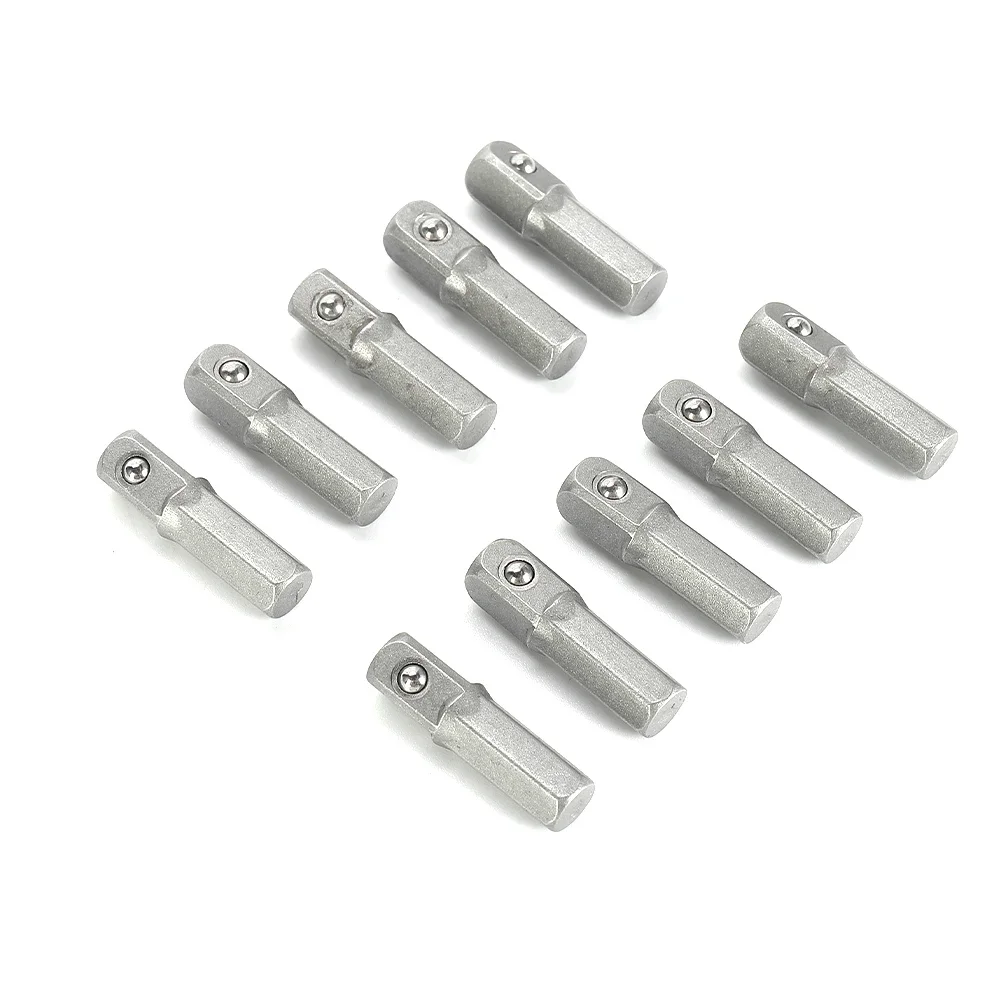 10Pcs Socket Adapter Set 1/4" Hex Shank To 1/4" Square Drive Chrome Vanadium Steel Material Fits All Quick Change Chucks
10Pcs Socket Adapter Set 1/4" Hex Shank To 1/4" Square Drive Chrome Vanadium Steel Material Fits All Quick Change Chucks
