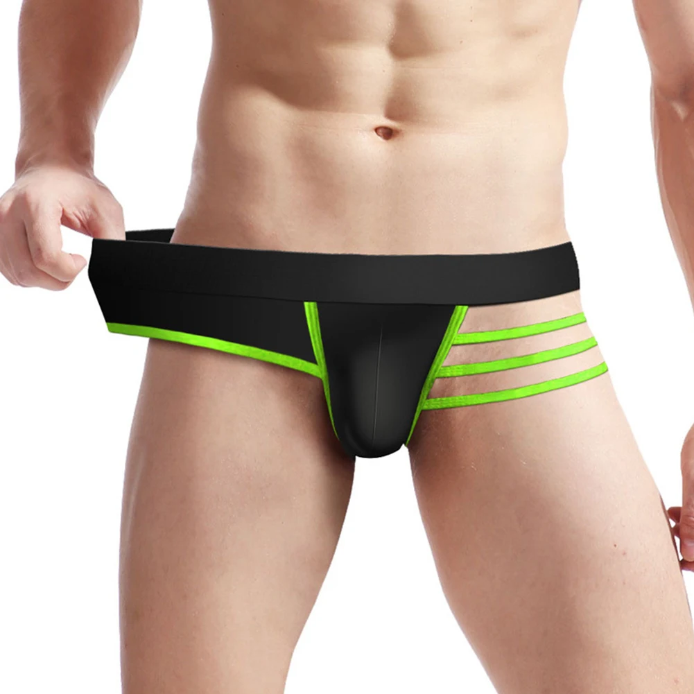 Men Jockstrap Underwear Sexy Cutout Thong Low Rise Breathable Underpants Erotic Male Lingerie Comfort Bulge Pouch G-string
Men Jockstrap Underwear Sexy Cutout Thong Low Rise Breathable Underpants Erotic Male Lingerie Comfort Bulge Pouch G-string