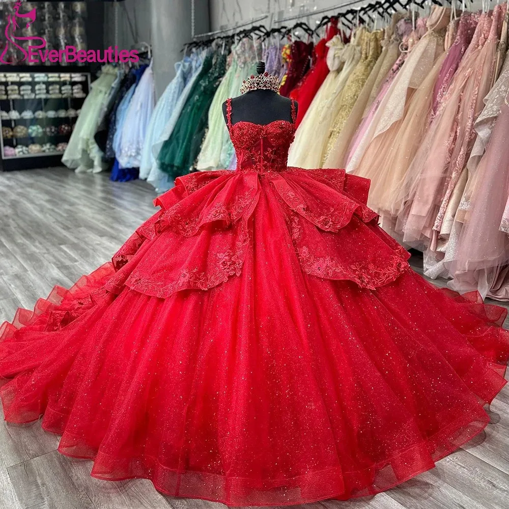 Ball Gown Quinceanera Dresses for Women Glitter Tulle Lace Vestidos De 15 Quinceañera Long Train Luxury Sweet 16 Dress
Ball Gown Quinceanera Dresses for Women Glitter Tulle Lace Vestidos De 15 Quinceañera Long Train Luxury Sweet 16 Dress