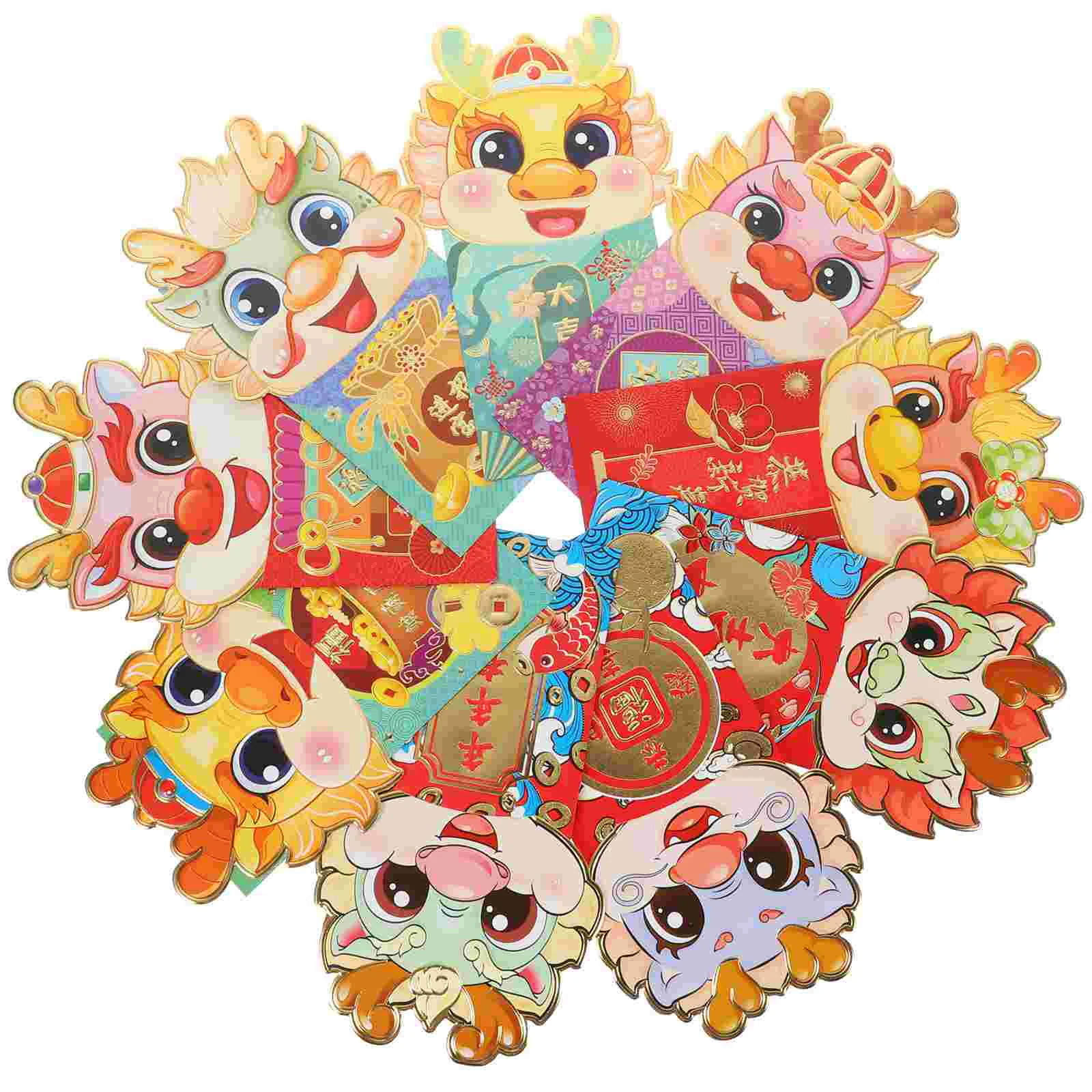 18 Pcs Three-dimensional Chinese New Year Red Envelope Bag Money Pouch Envelopes Style Wedding
18 Pcs Three-dimensional Chinese New Year Red Envelope Bag Money Pouch Envelopes Style Wedding