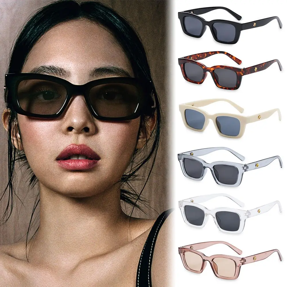 

Vintage Square Frame Driver Goggles Ladies Eyeglasses Rectangle Sunglasses Sunglasses for Women Retro Sun Glasses