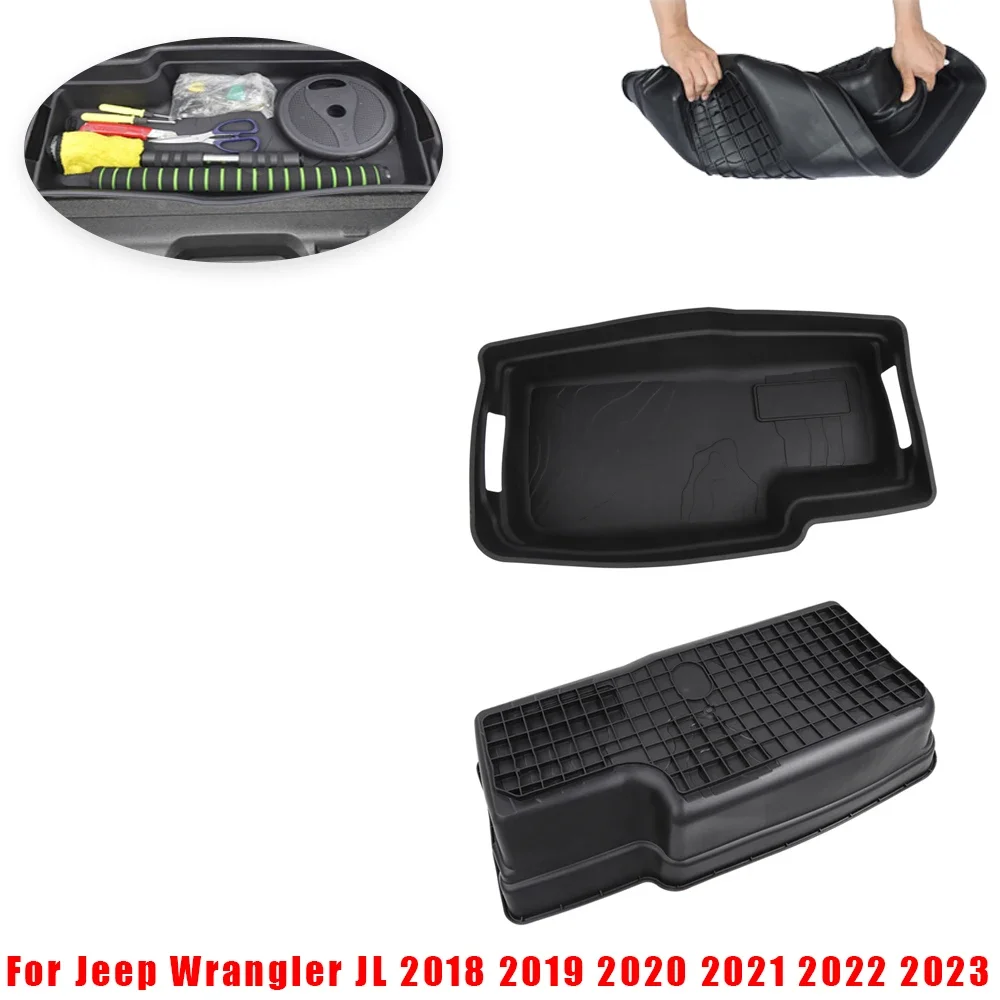 1pc Black TPE Car Trunk Storage Box Organizer Container Tray for Jeep Wrangler JL 2018-2023 Stowing Tidying Accessories
1pc Black TPE Car Trunk Storage Box Organizer Container Tray for Jeep Wrangler JL 2018-2023 Stowing Tidying Accessories
