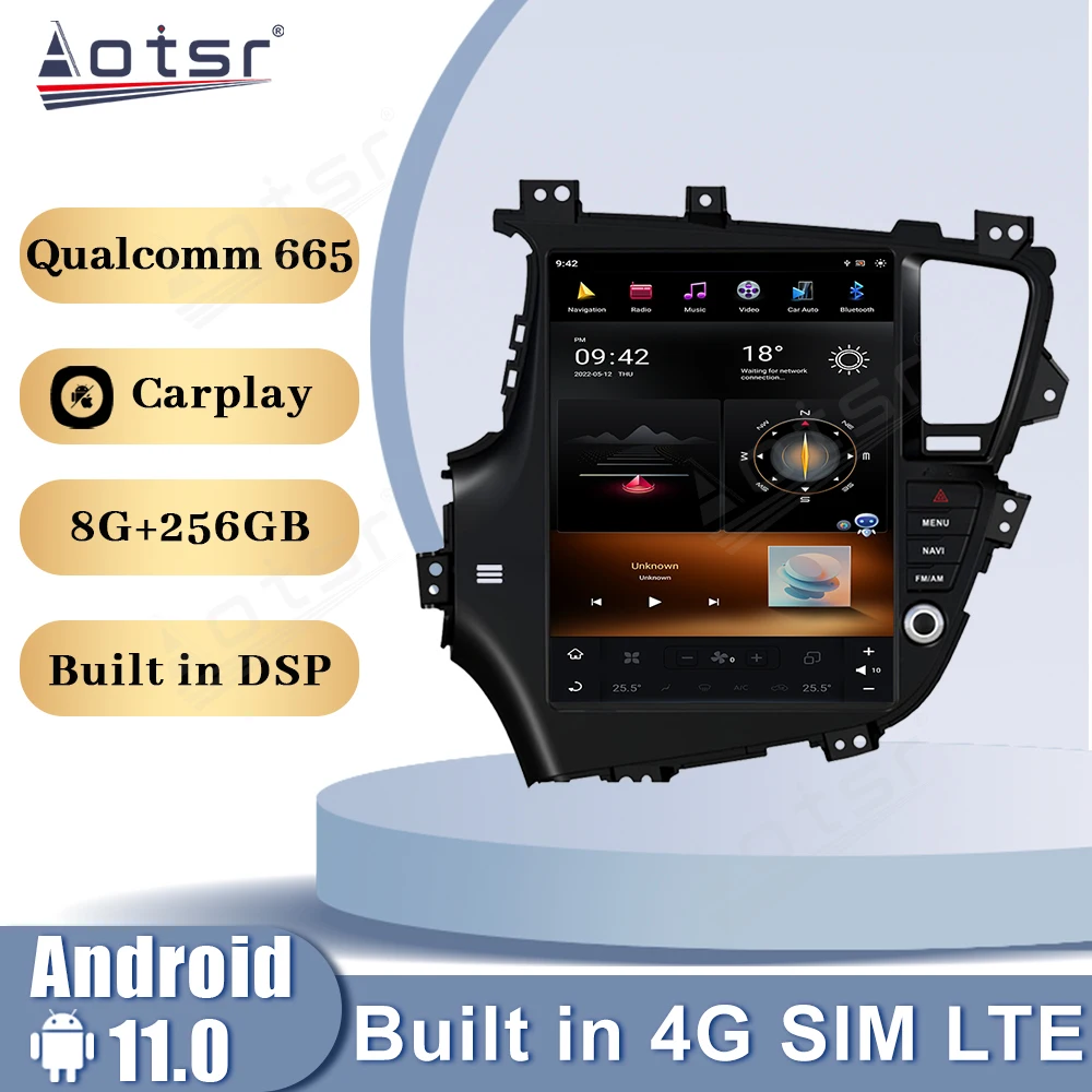 12.9 Inch Car Radio Android 13 Qualcomm Snapdragon For KIA Optima KIA K5 2010-2013 Multimedia Player GPS Navi CarPlay Head Unit
12.9 Inch Car Radio Android 13 Qualcomm Snapdragon For KIA Optima KIA K5 2010-2013 Multimedia Player GPS Navi CarPlay Head Unit
