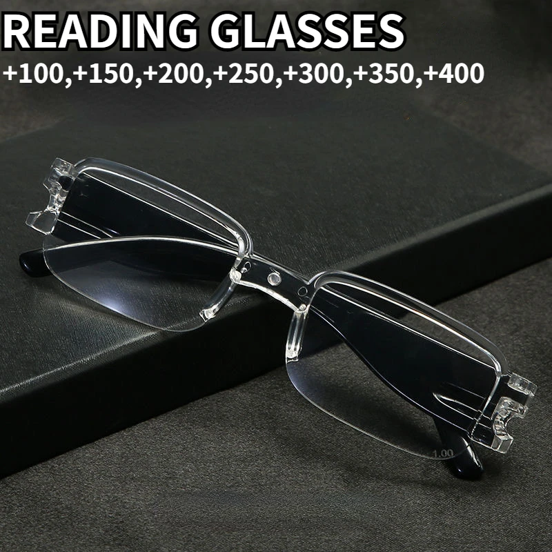 Transparent Reading Glasses Men Women Ultralight Colorful Leg Frameless Farsighted Eyewear Rimless Presbyopic Glasses +1.0 ~+4.0
Transparent Reading Glasses Men Women Ultralight Colorful Leg Frameless Farsighted Eyewear Rimless Presbyopic Glasses +1.0 ~+4.0