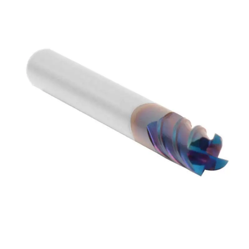 Stainless Steel Milling Cutter, 4mm HRC65 4F Nano Tungsten Carbide End Mill, Suitable for High Speed Machining Blue
Stainless Steel Milling Cutter, 4mm HRC65 4F Nano Tungsten Carbide End Mill, Suitable for High Speed Machining Blue