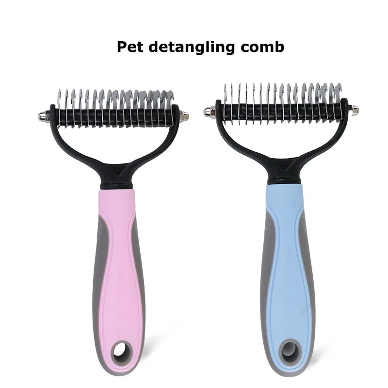 Pets Fur Knot Cutter Dog Grooming Shedding Tools Pet Cat Hair Removal Comb Brush Double sided Pet Products Suppliers
Pets Fur Knot Cutter Dog Grooming Shedding Tools Pet Cat Hair Removal Comb Brush Double sided Pet Products Suppliers