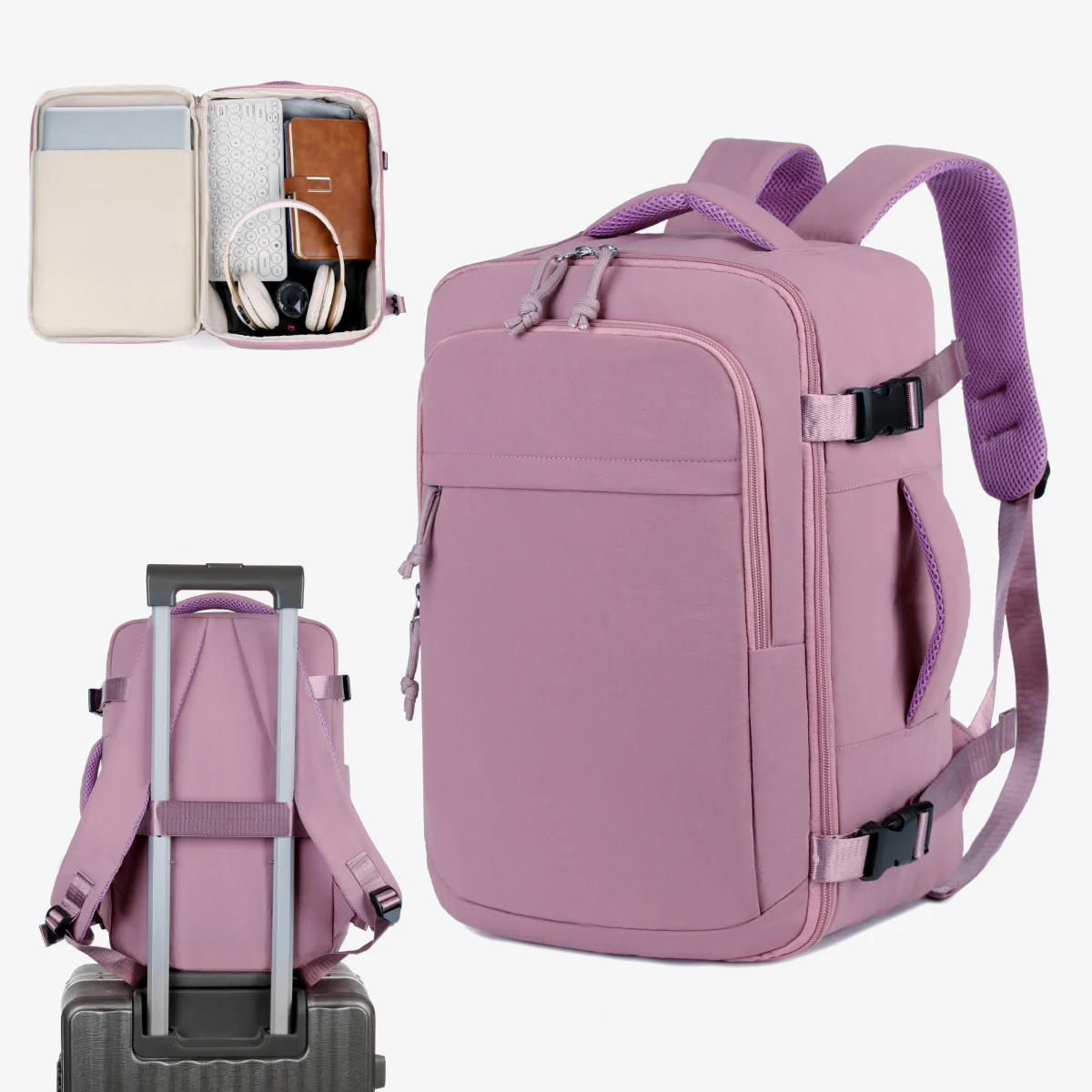 Backpack Women's Work Commuting Travel Multifunctional Computer 16inch Water-Repellent Large Capacity Student School Bag Business Meeting Registration Travel Backpack Women's Work Commuting Travel Multifunctional Computer 16inch Water-Repellent Large Capacity Student School Bag Business Meeting Registration Travel