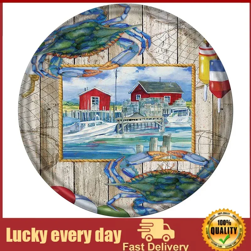 Metal Round Tin Sign Crab Scenery Antique Tin sign Bar Poster Metal Wall Art Vintage Tin Sign Metal Tin Sign Plaque Suitable
Metal Round Tin Sign Crab Scenery Antique Tin sign Bar Poster Metal Wall Art Vintage Tin Sign Metal Tin Sign Plaque Suitable