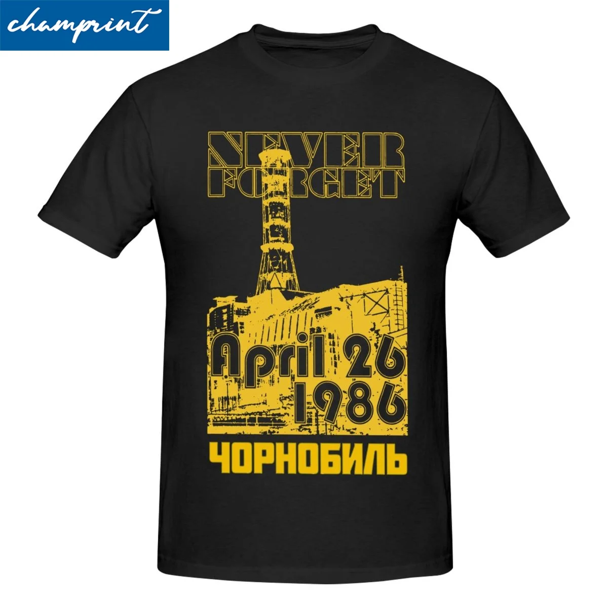 

Men Women's Chernobyl 30th Anniversary Nuclear Shirts Pure Cotton Tops Fashion Short Sleeve Crew Neck Tees Summer T-Shirt