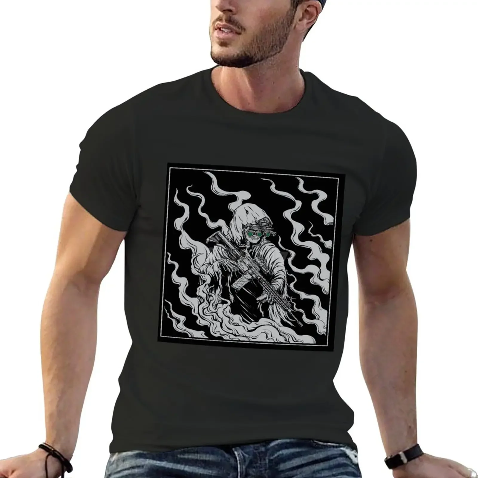 

Tactical Reaper T-Shirt anime clothes plain clothes for men